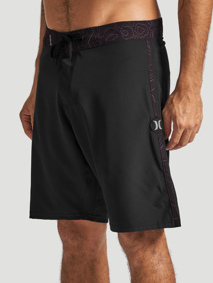 Boardshort Hurley Frequency Stripe 19,5" Preto