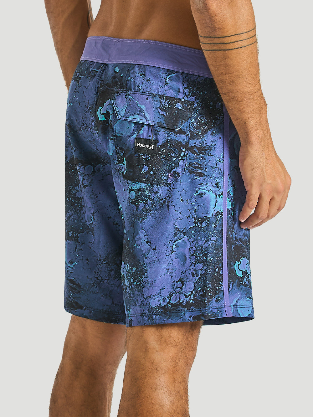 Boardshort Hurley Plasma 18'' Roxo