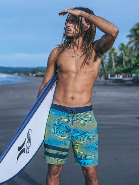 Boardshorts Phantom 18 Polegadas Estampado Hurley Eco Block Party