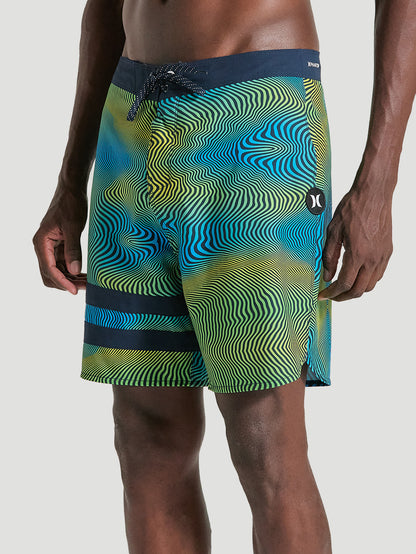 Boardshorts Phantom 18 Polegadas Estampado Hurley Eco Block Party