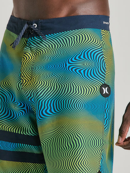 Boardshorts Phantom 18 Polegadas Estampado Hurley Eco Block Party