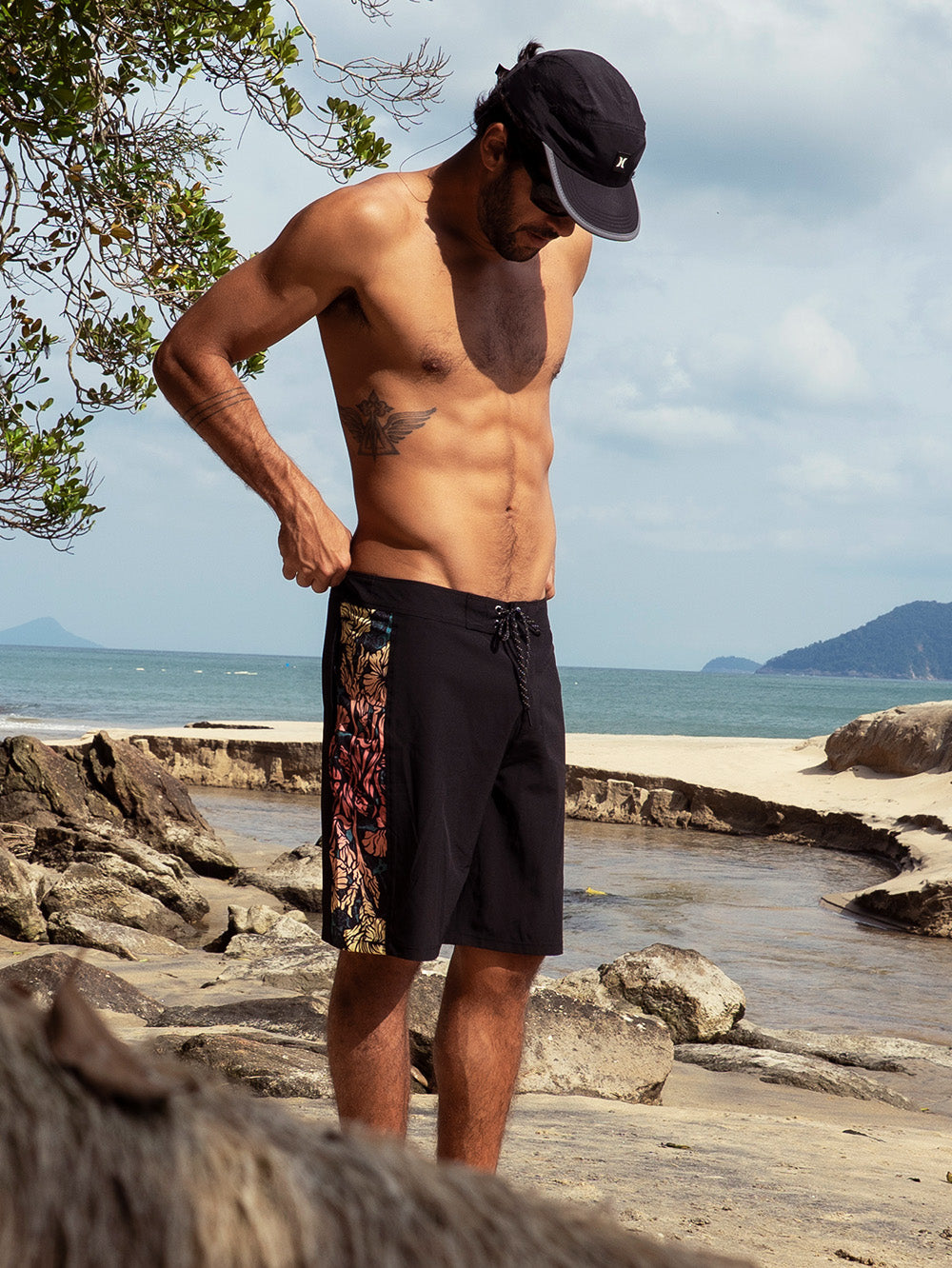 Boardshorts 19,5 Preto Hurley Flower – Hurley Brasil
