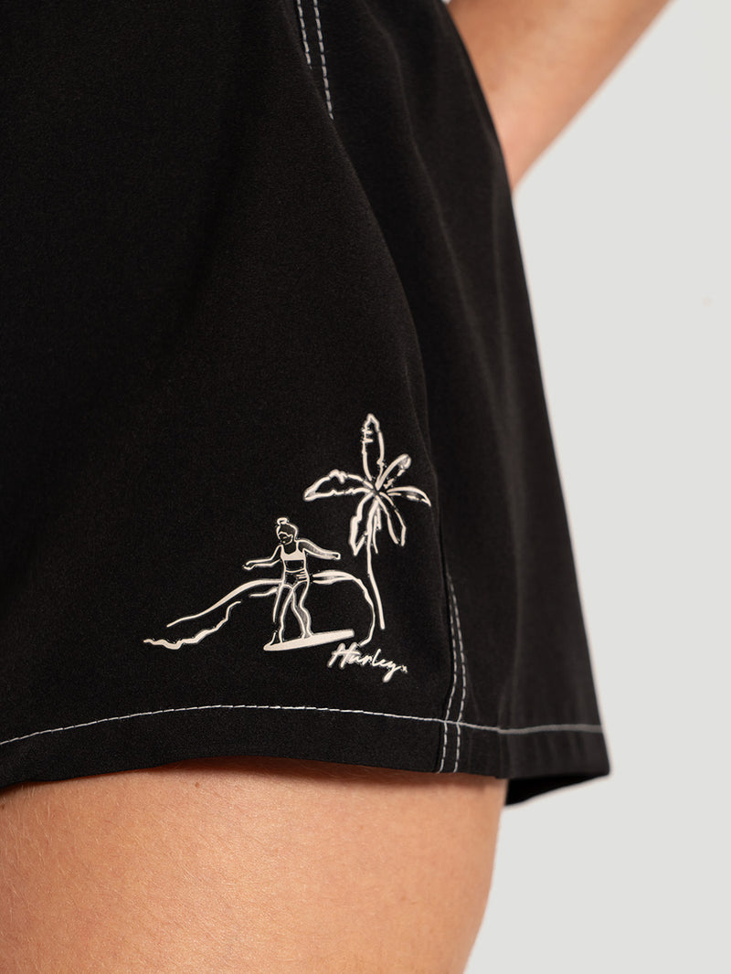 Boardshorts Preto Hawaii Hurley X Jade