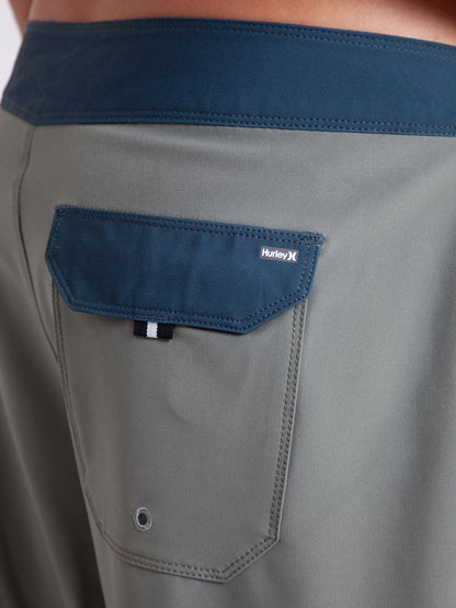 Boardshorts Hurley Phantom Eco Block Party Solid 18" Importado Oliva