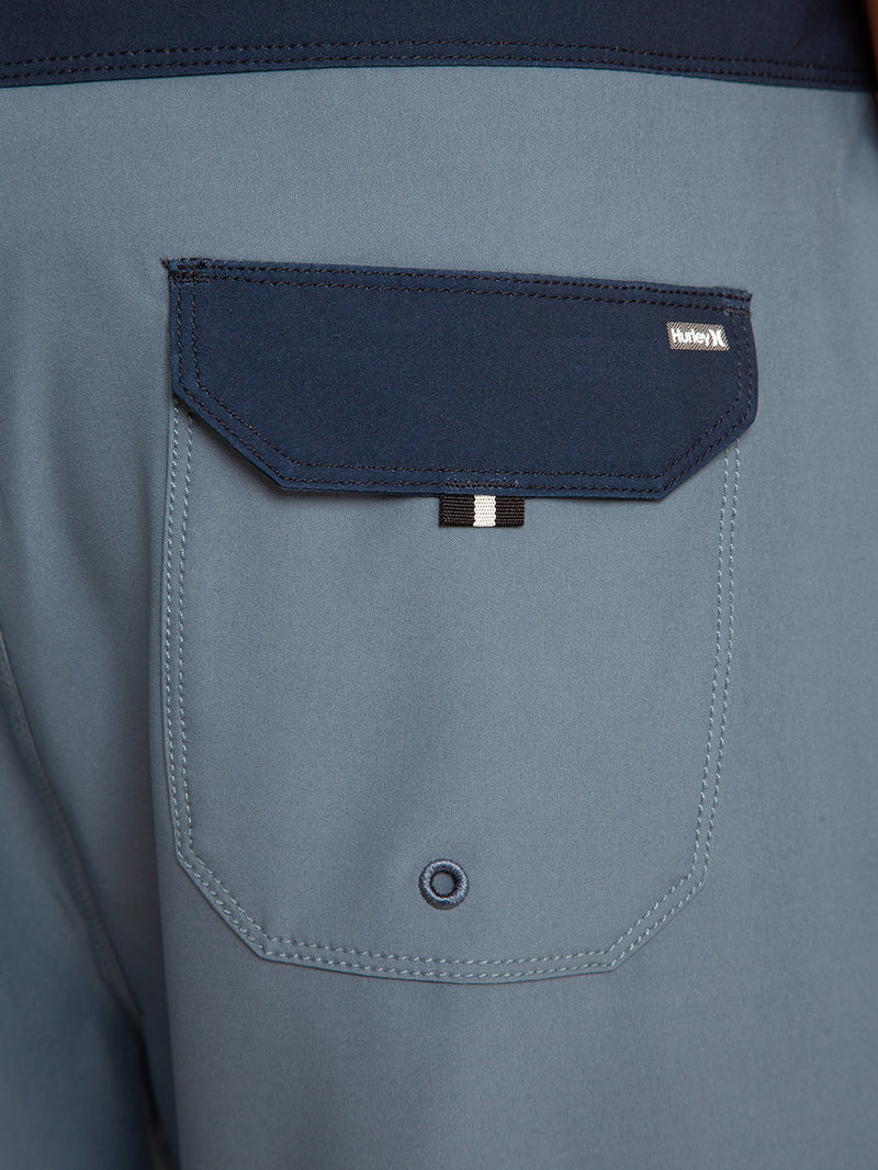 Boardshorts Hurley Phantom Eco Block Party Solid 18" Importado Azul