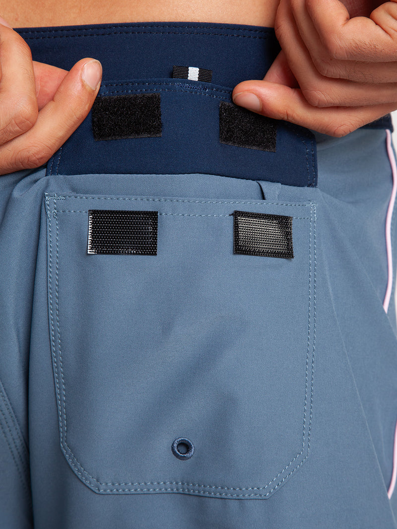 Boardshorts Hurley Phantom Eco Block Party Solid 18" Importado Azul