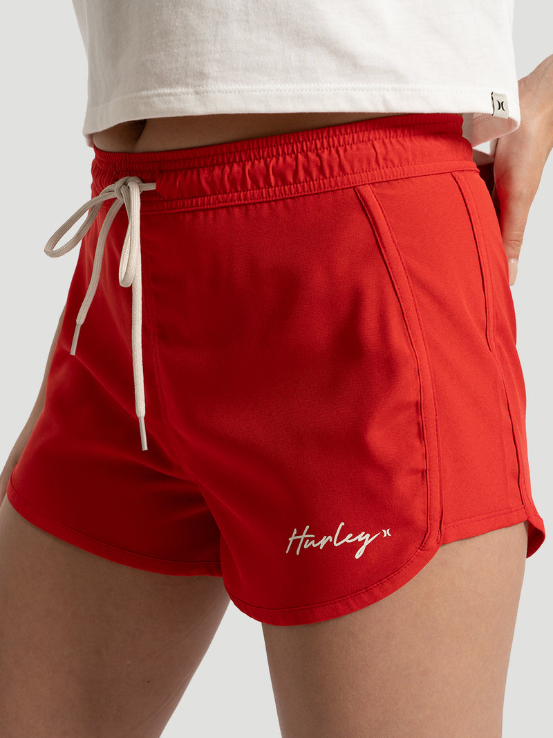 Boardshorts Feminino Hurley Color Vermelho