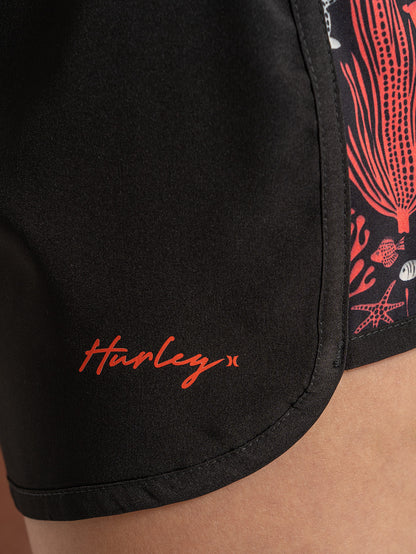 Boardshorts Feminino Hurley Marine Life Preto