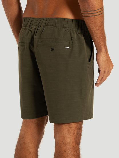 Bermuda Walk Phantom Verde 18 Hurley Slub