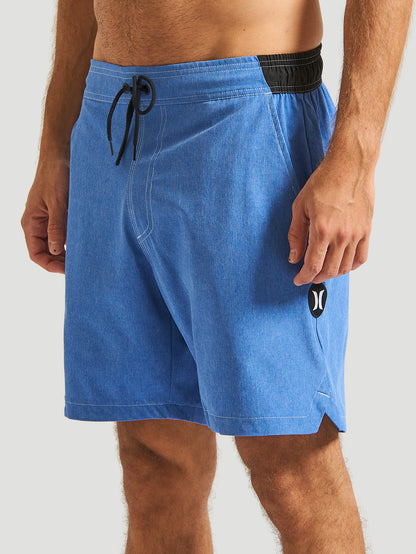 Shorts Hurley Speed 17” Mescla Azul