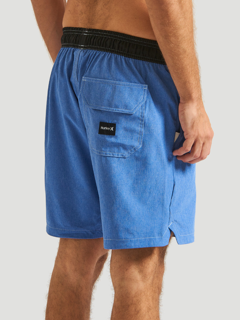 Shorts Hurley Speed 17” Mescla Azul