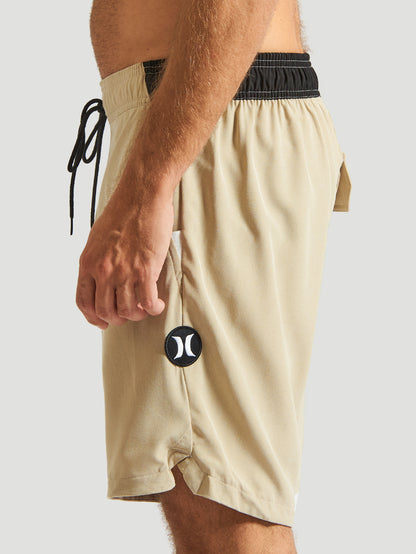 Shorts Hurley Speed 17” Mescla Bege