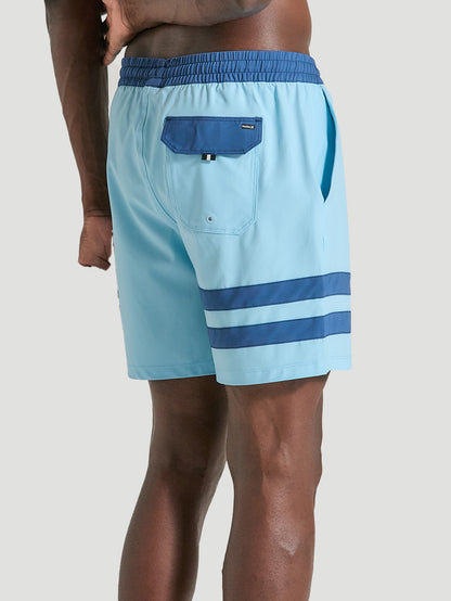 Shorts Phantom 17 Polegadas Azul Hurley Eco Block Party Volley