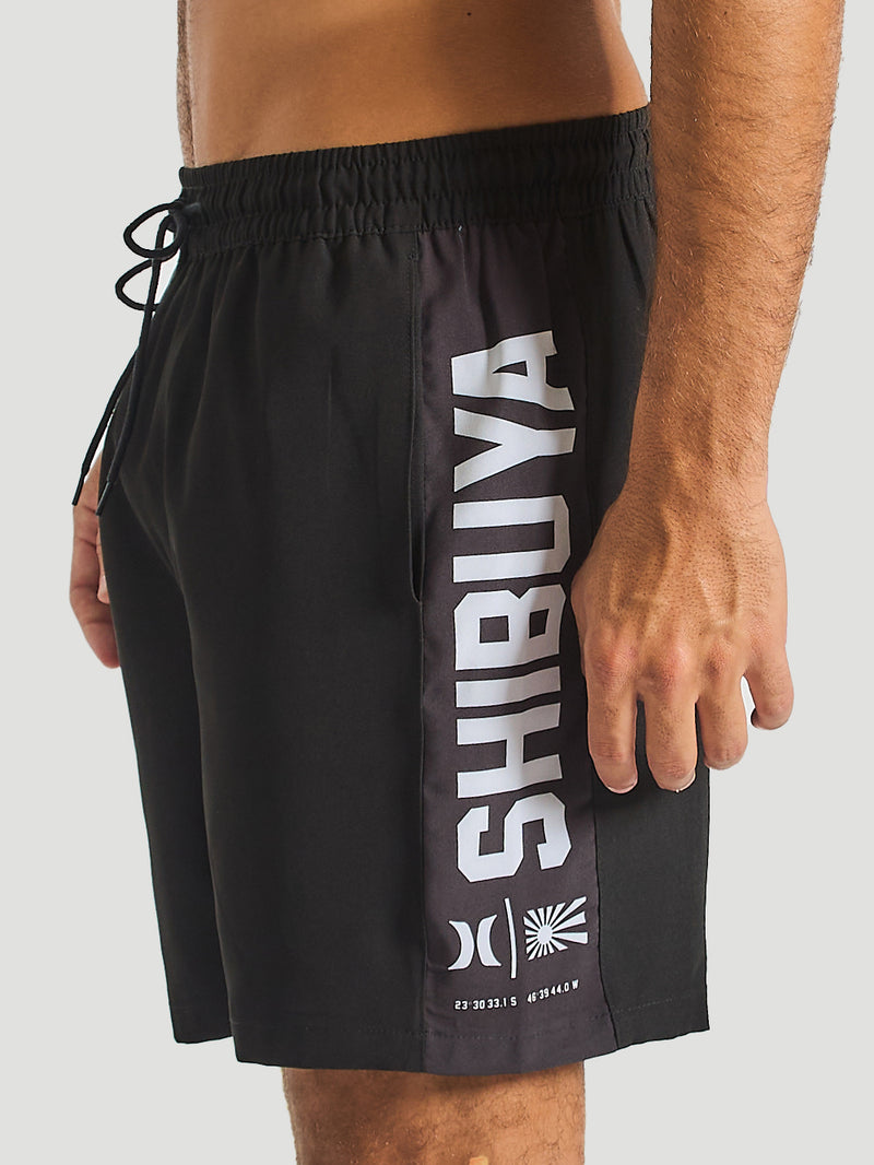 Shorts Hurley Totem Shibuya Preto