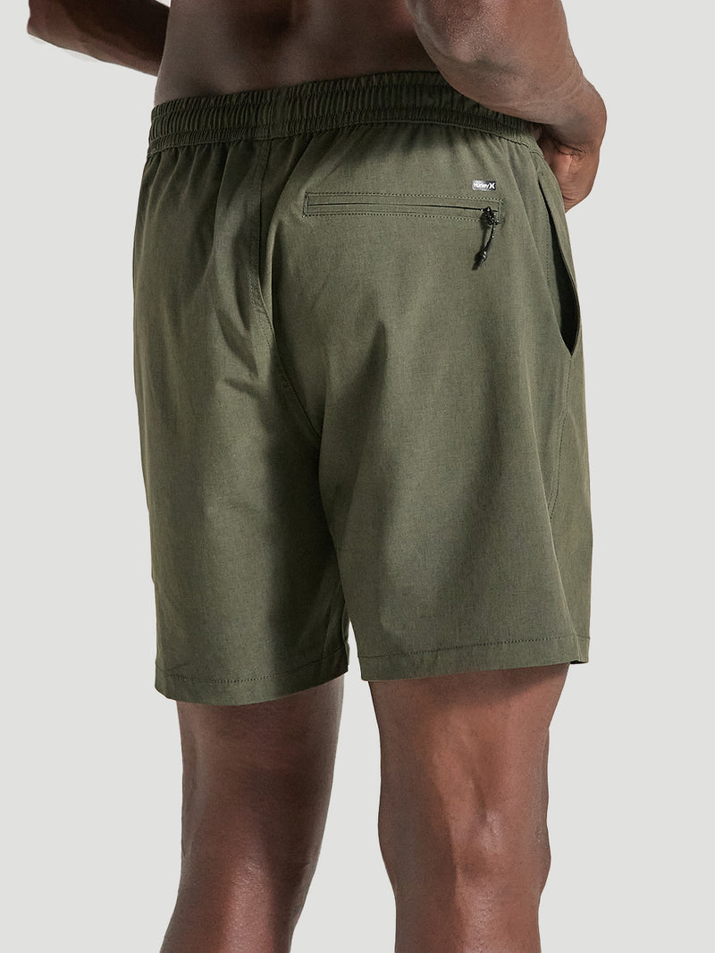 Shorts Tactel 17 Polegadas Militar Hurley Volley Athletic