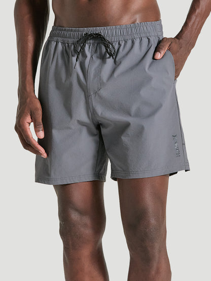 Shorts Tactel 17 Polegadas Chumbo Hurley Alpha Volley