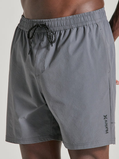 Shorts Tactel 17 Polegadas Chumbo Hurley Alpha Volley