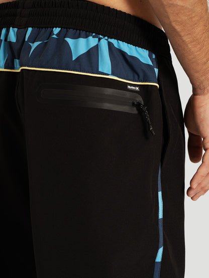 Shorts Volley Preto Hurley Half Letters