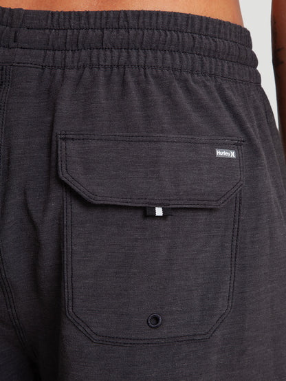 Shorts Volley Hurley Phantom Eco Block Party 17" Preto