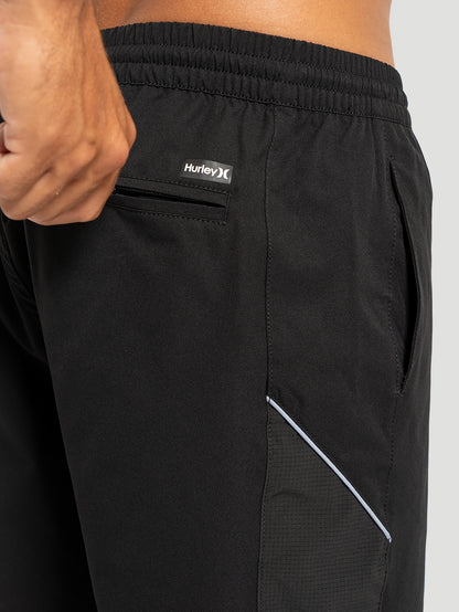 Shorts Volley Hurley Masculino Airflex 17,5" Preto