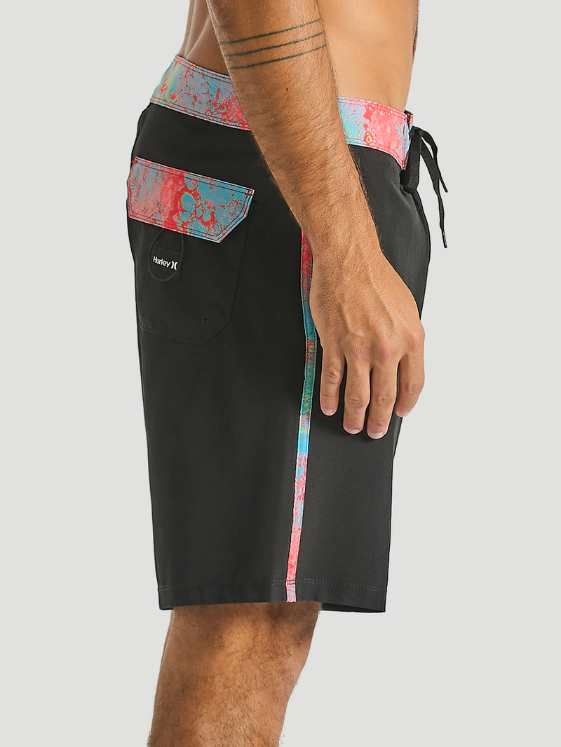 Bermuda Híbrida Hurley Plasma Stripe 18'' Preto