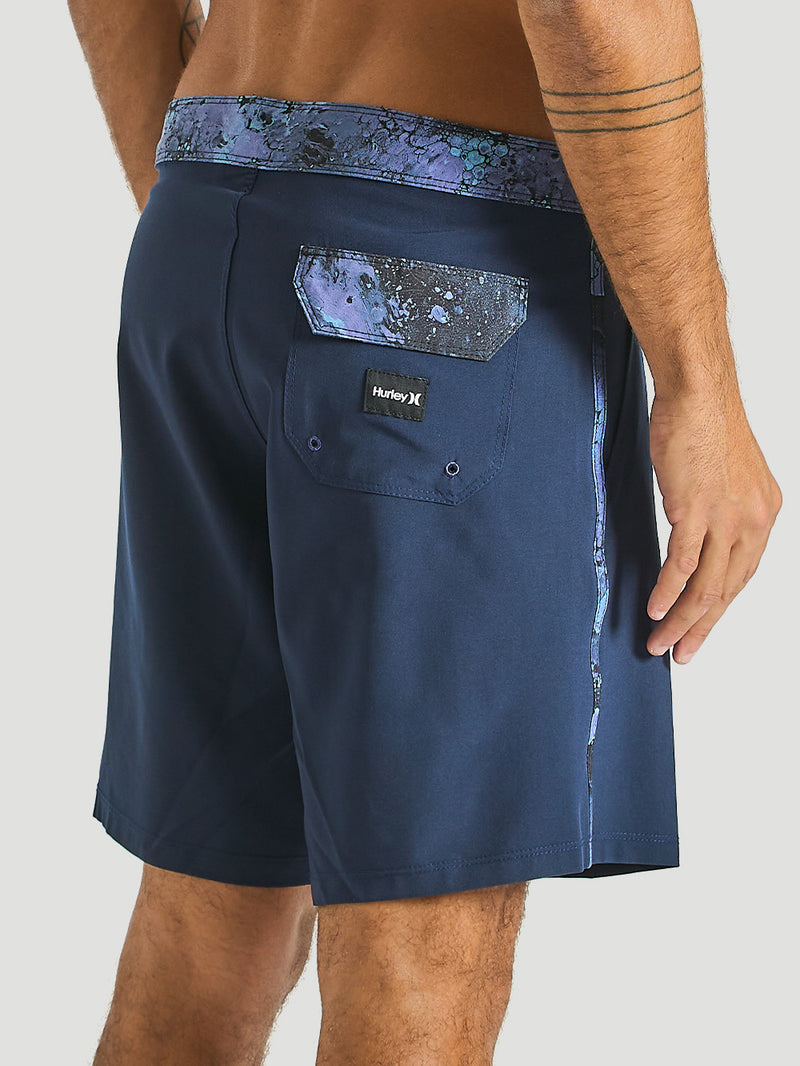 Bermuda Híbrida Hurley Plasma Stripe 18'' Marinho