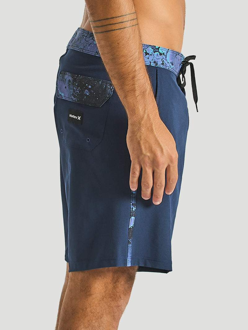 Bermuda Híbrida Hurley Plasma Stripe 18'' Marinho