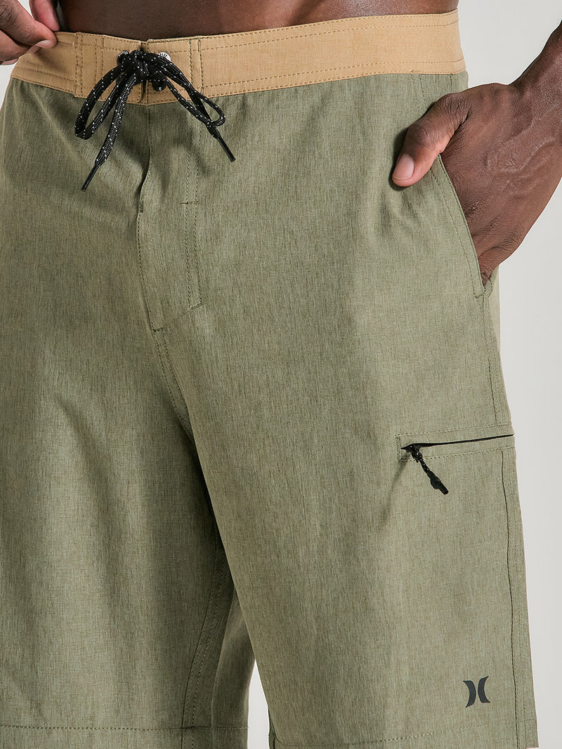 Bermuda Híbrida 19,5 Polegadas Verde Militar Hurley Union