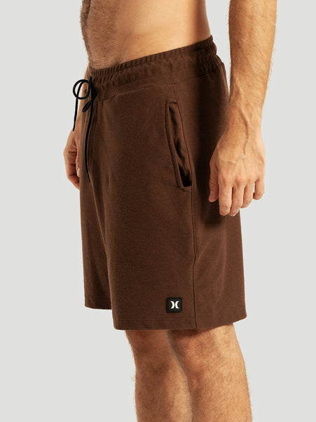 Bermuda Moletom Marrom Hurley Diagonal