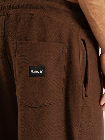 Bermuda Moletom Marrom Hurley Diagonal