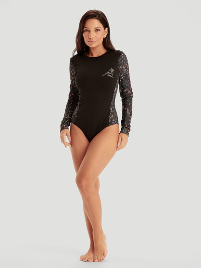 Body Surf Preto Estampado Hawaii Hurley X Jade