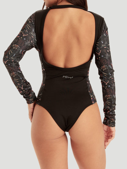 Body Surf Preto Estampado Hawaii Hurley X Jade