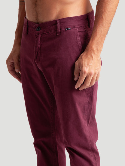 Calça Sarja Vinho Hurley City