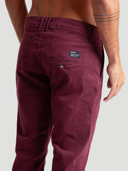 Calça Sarja Vinho Hurley City