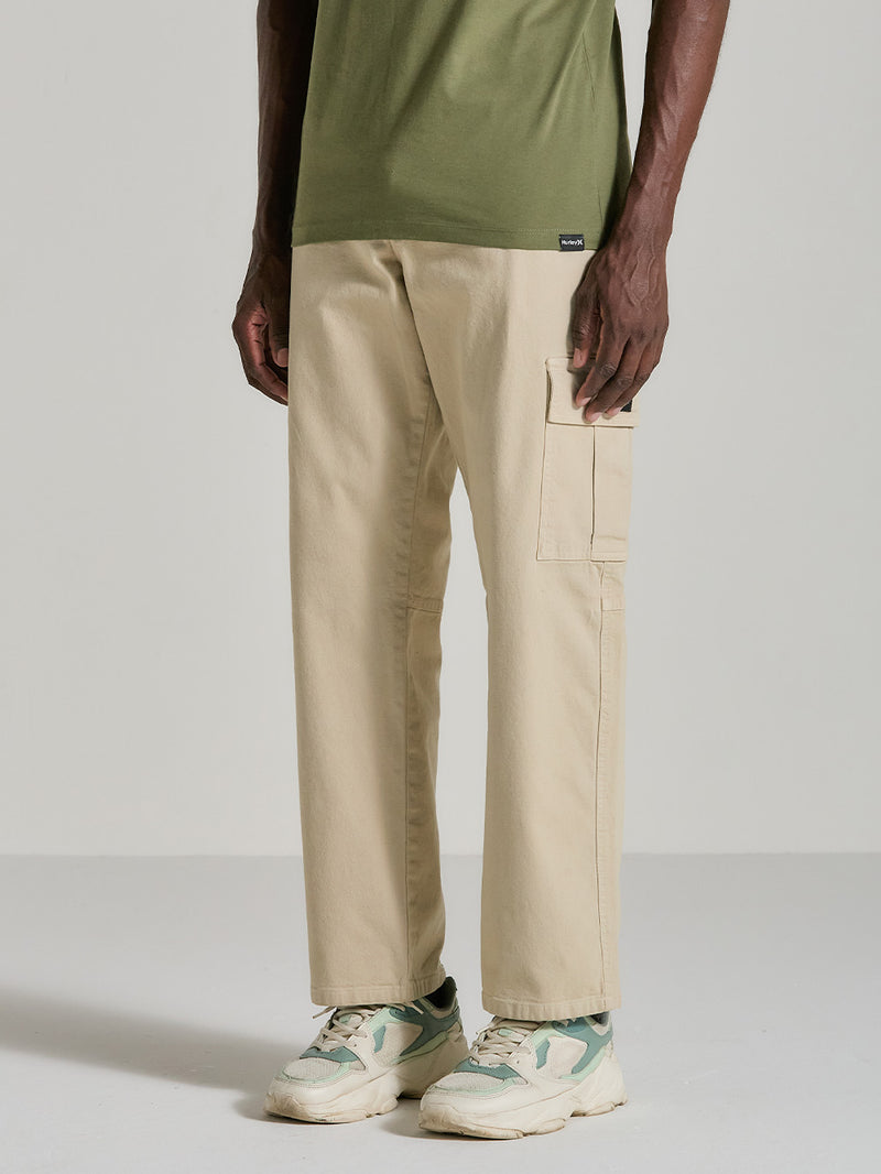 Calça Cargo Sarja Bege Hurley Utility