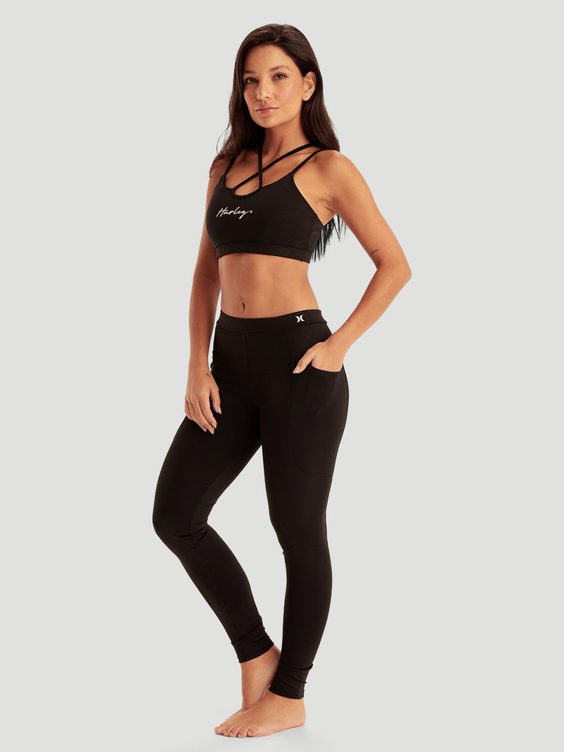 Calça Legging Preta Hurley Basic
