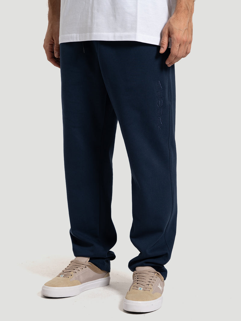 Calça de Moletom Masculina Hurley Aloha Azul Marinho