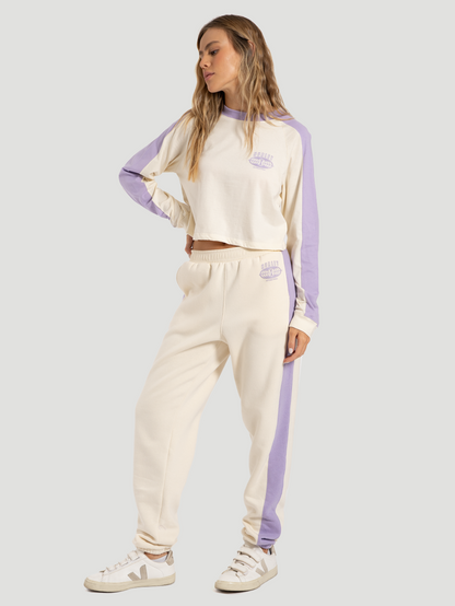 Calça Moletom Feminina Hurley Global 99 Off White