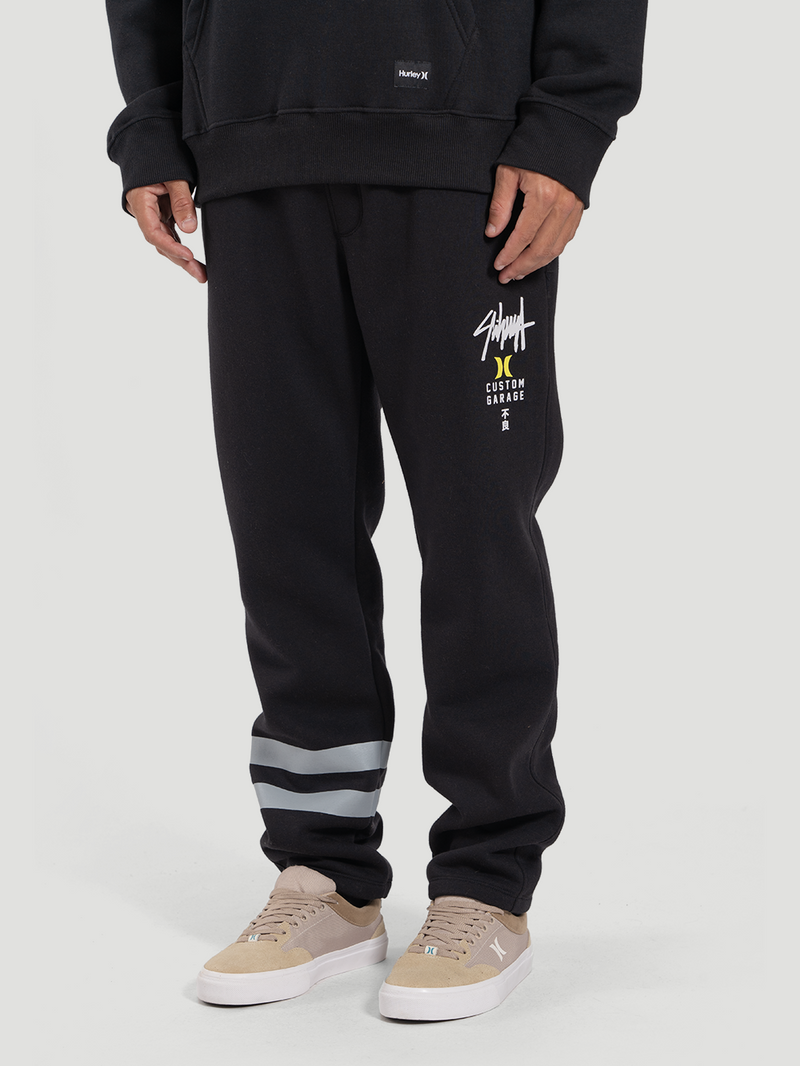 Calça de Moletom Hurley x Shibuya Signature Block Party Preta