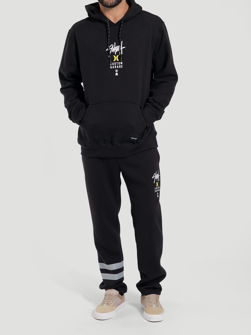 Calça de Moletom Hurley x Shibuya Signature Block Party Preta
