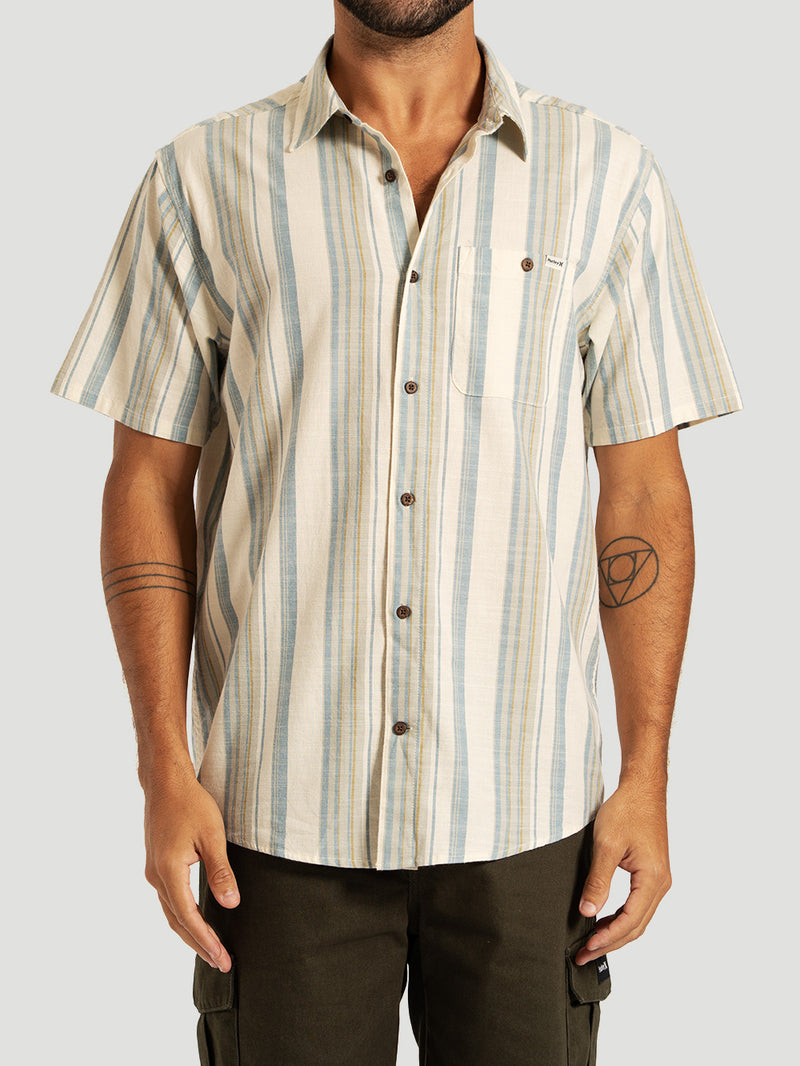 Camisa Manga Curta Listrada Off White Hurley One&Only Lido Stripe