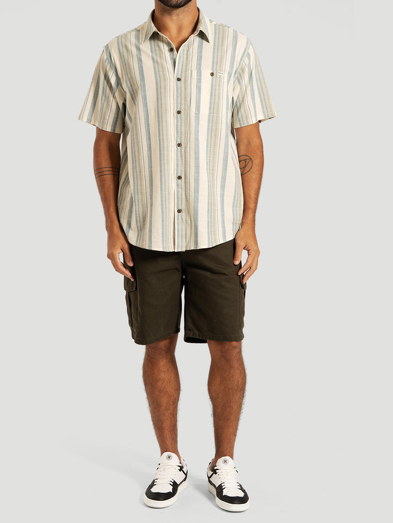 Camisa Manga Curta Listrada Off White Hurley One&Only Lido Stripe