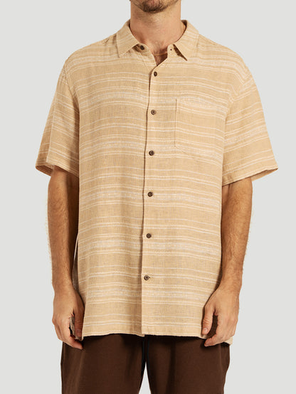 Camisa Manga Curta Amarela Hurley Oceanside