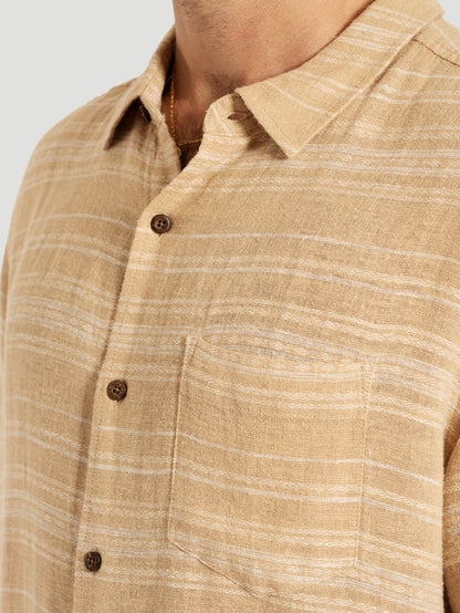 Camisa Manga Curta Amarela Hurley Oceanside