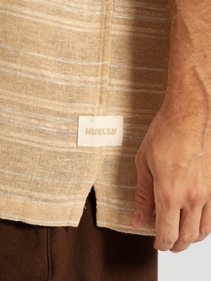 Camisa Manga Curta Amarela Hurley Oceanside