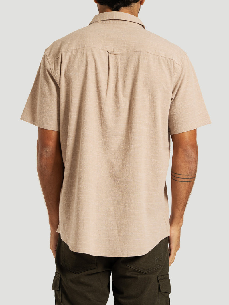 Camisa Masculina Caqui Hurley One&Only Slub