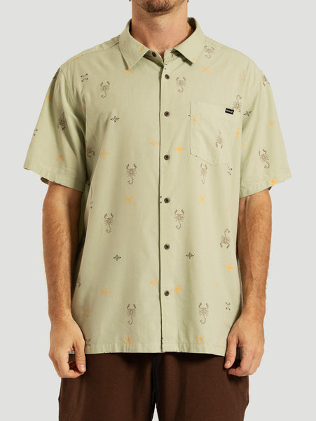 Camisa Manga Curta Menta Hurley Rincon