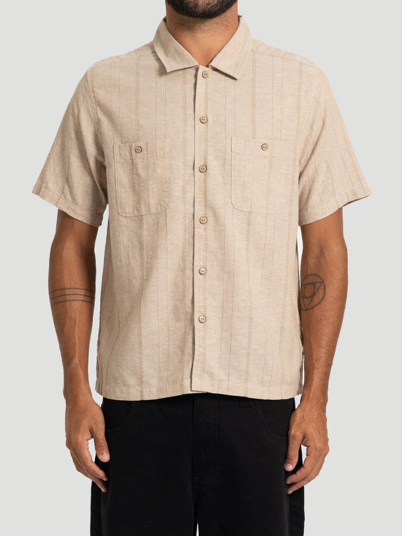 Camisa Importada Hurley Hemp Malibu SS Rose