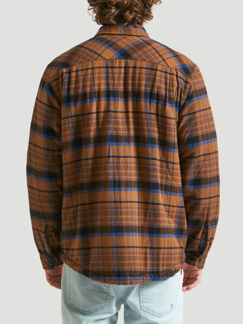 Jaqueta Flanela Hurley Portland Sherp Marrom