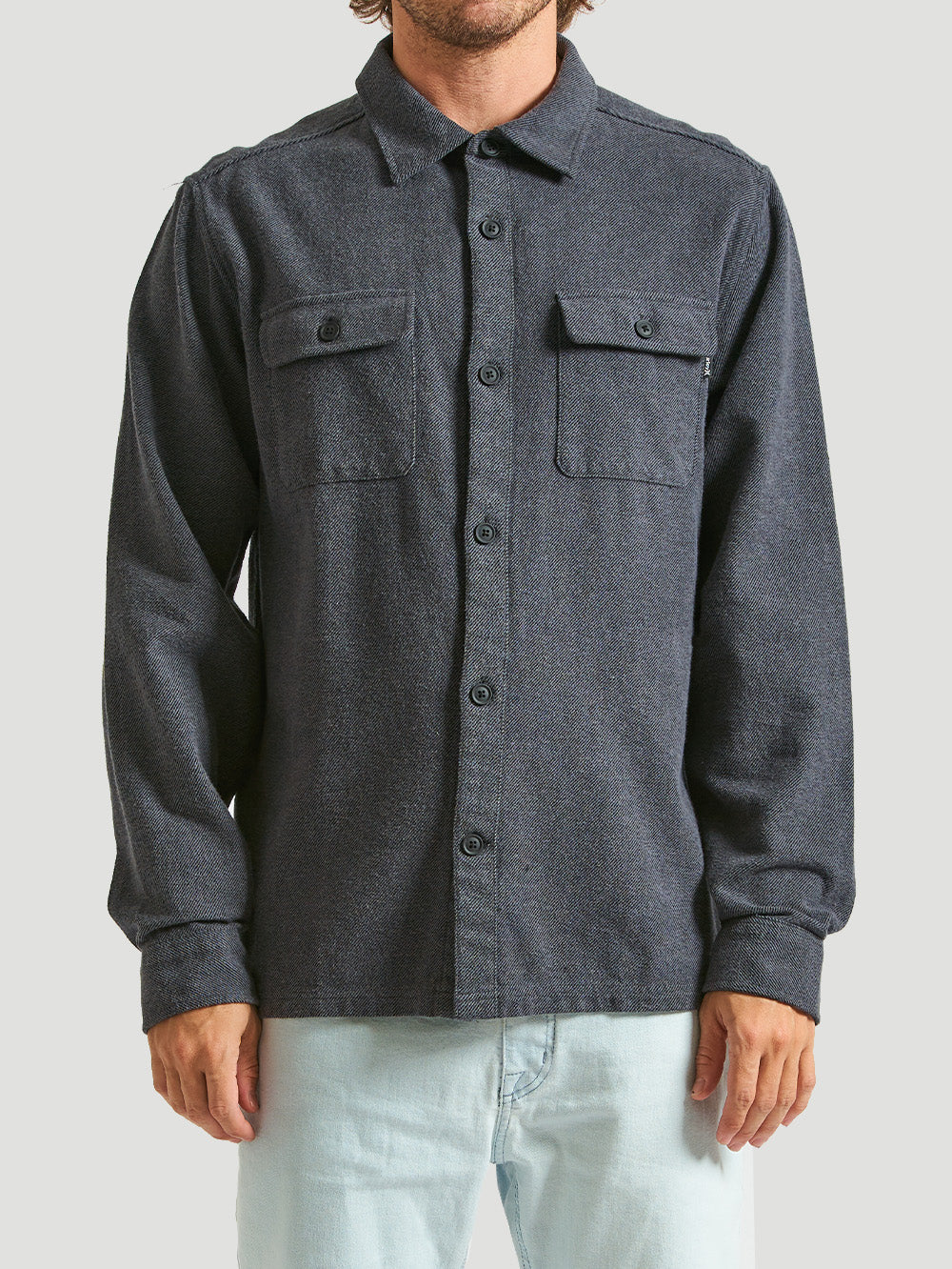 Camisa Santa Cruz Flanela Hurley Twill  Preto